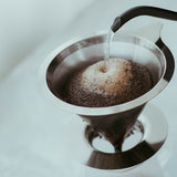 Hario - Double Mesh Metal Dripper Metal Black